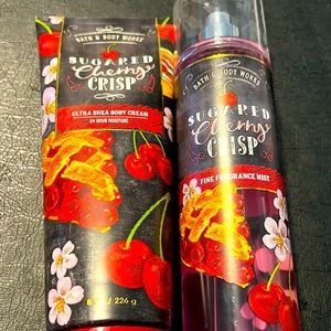 Sugared Cherry Crisp